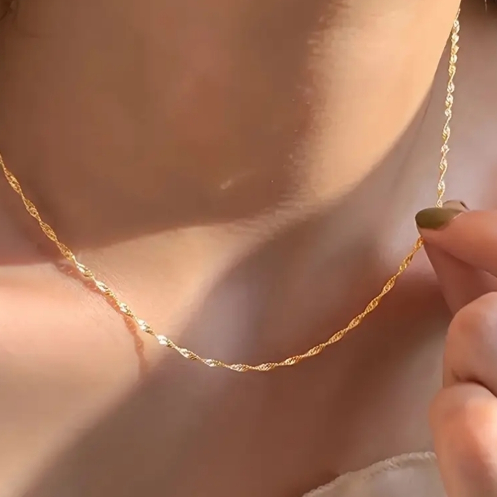 18K Gold Plated Stainless Steel Necklace